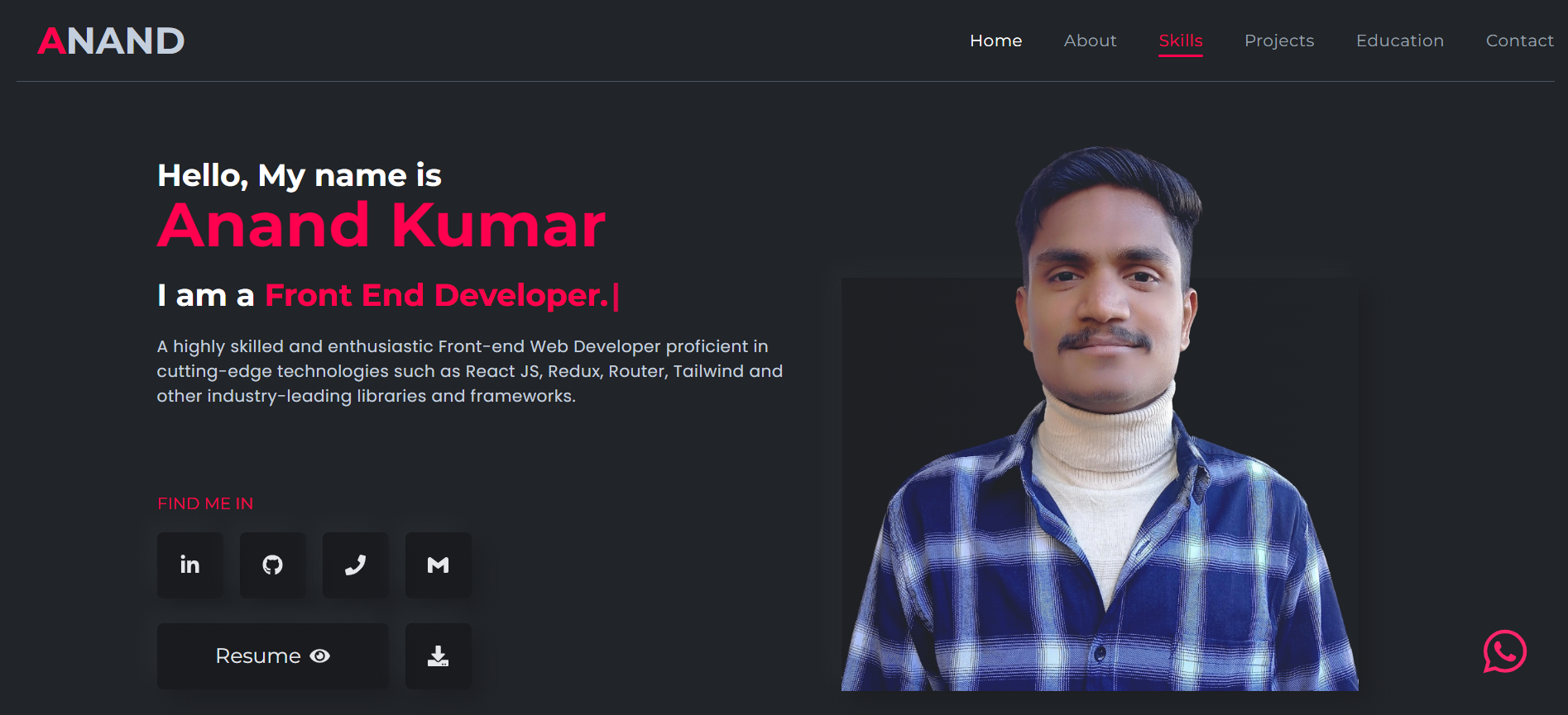 ANAND KUMAR || Personal Portfolio